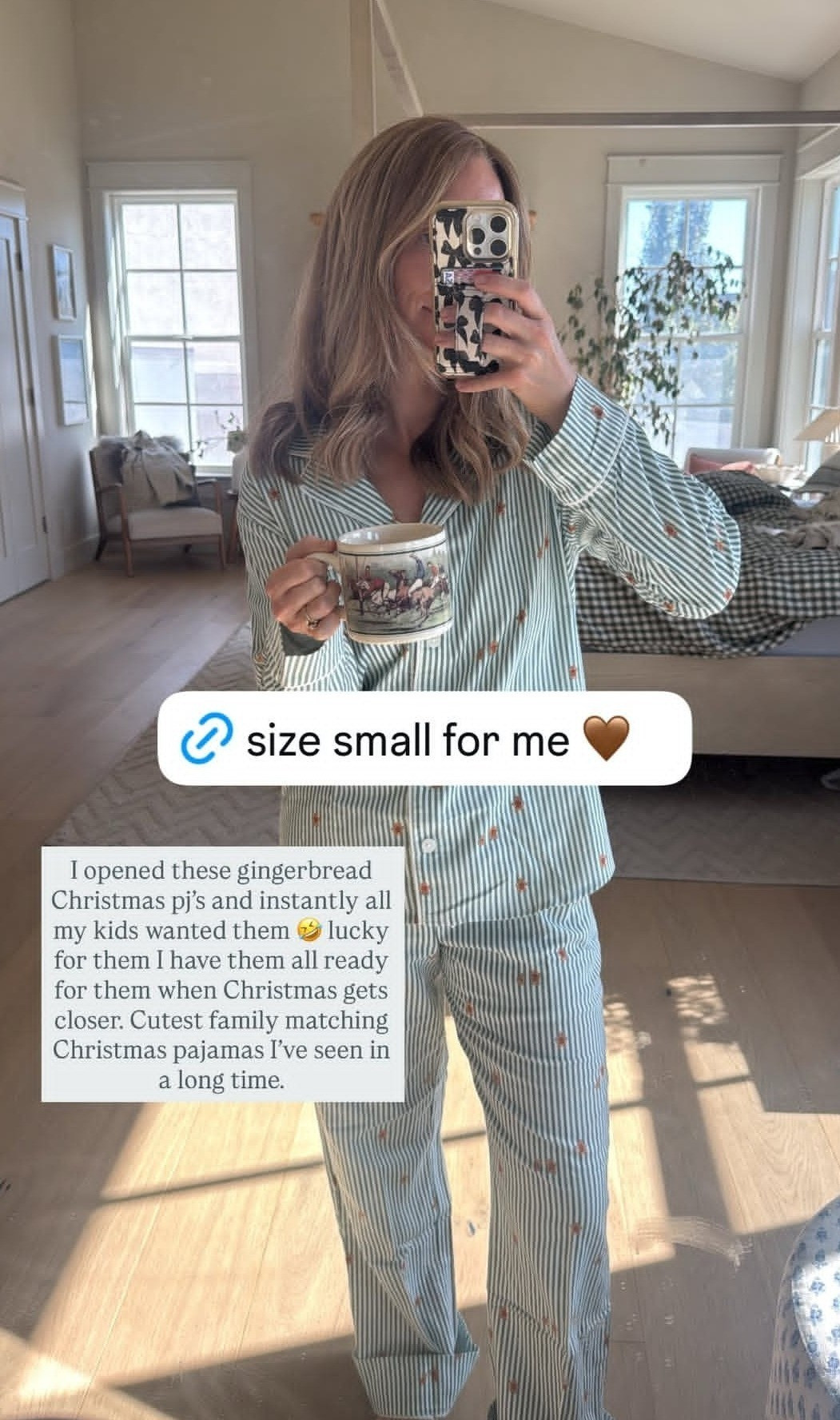 Cutest gingerbread stripe pajamas. I opened mine and instantly all my kids wanted them too!!  

 #LTKGiftGuide #LTKHoliday #LTKmomlife