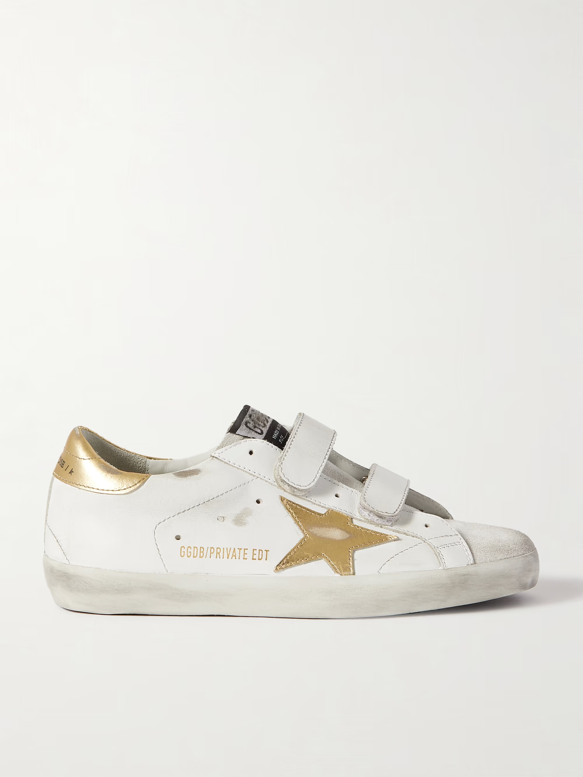Old School distressed leather sneakers | NET-A-PORTER (US)