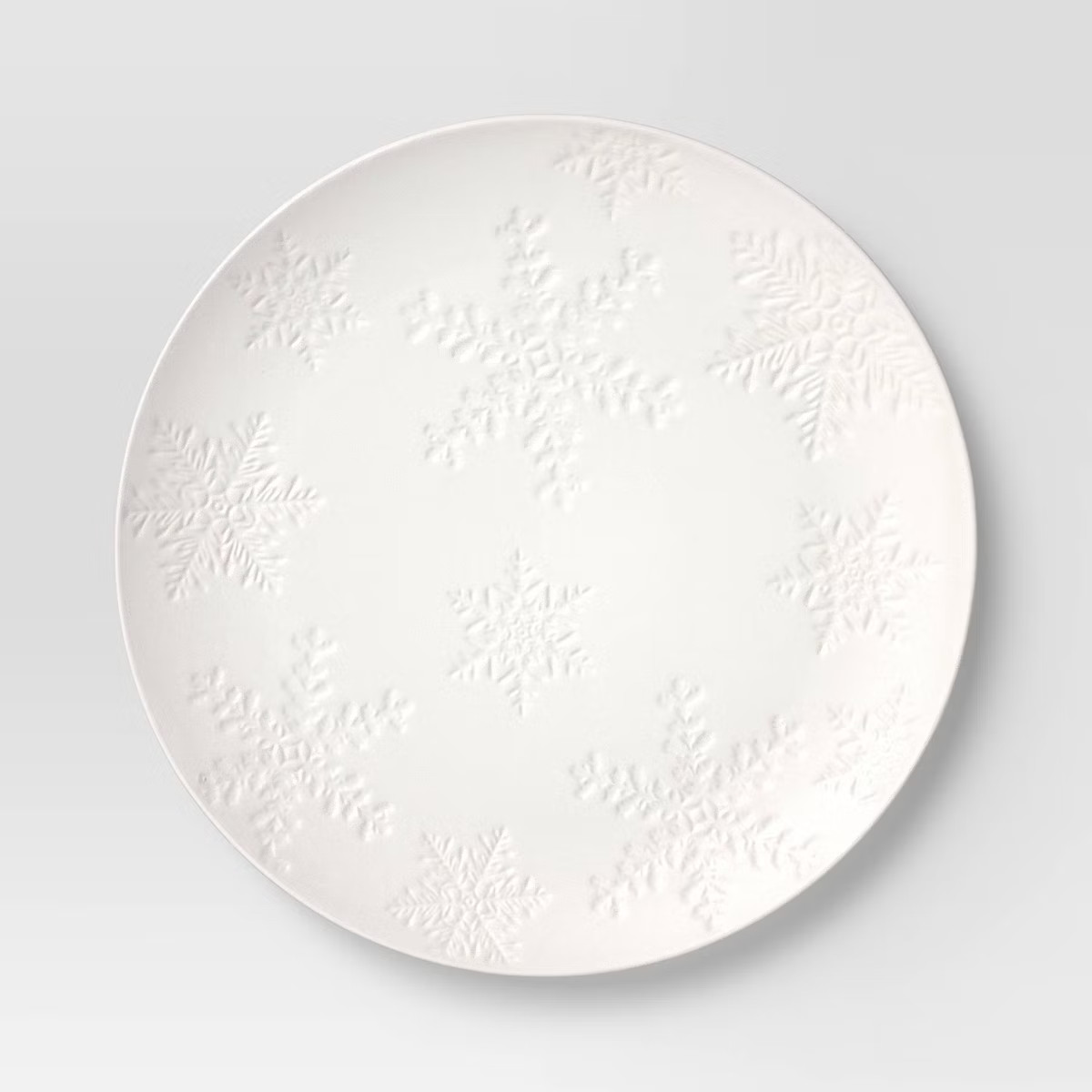 13" Stoneware Snowflake Serving Platter - Threshold™ | Target