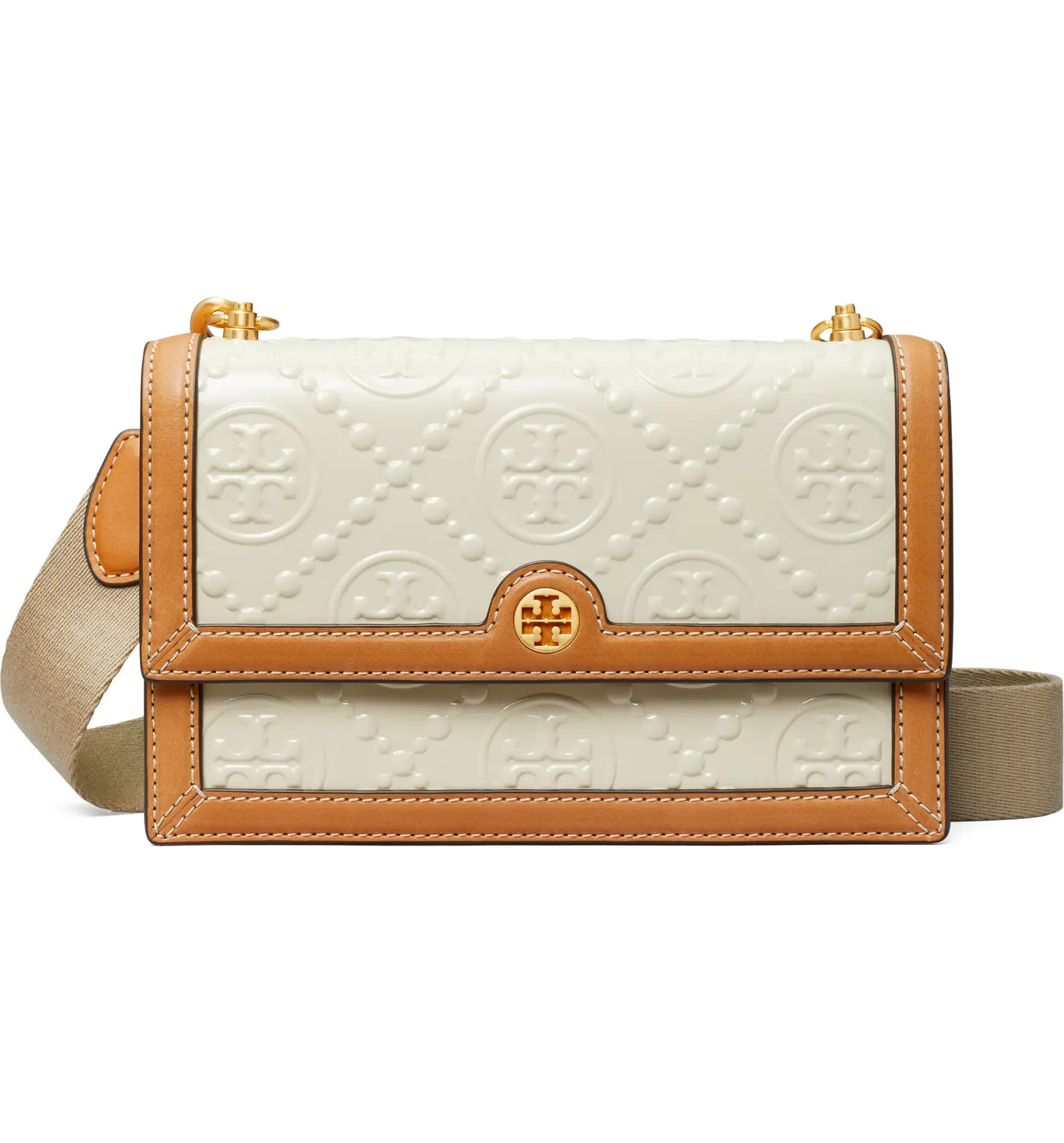 Mini T Monogram Embossed Patent Leather Shoulder Bag | Nordstrom