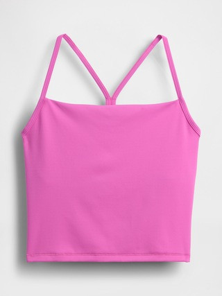 GapFit Smooth Racerback Crop Tank Top | Gap (US)