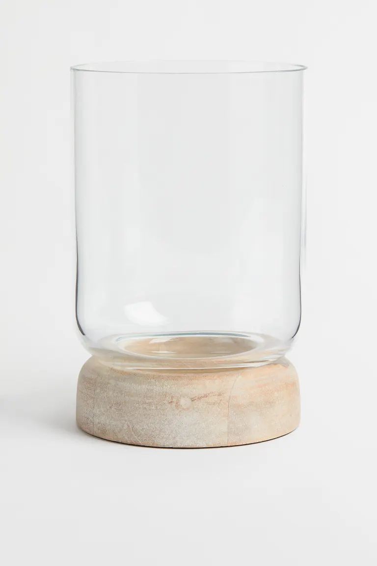 Wood and Glass Candle Holder | H&M (US + CA)