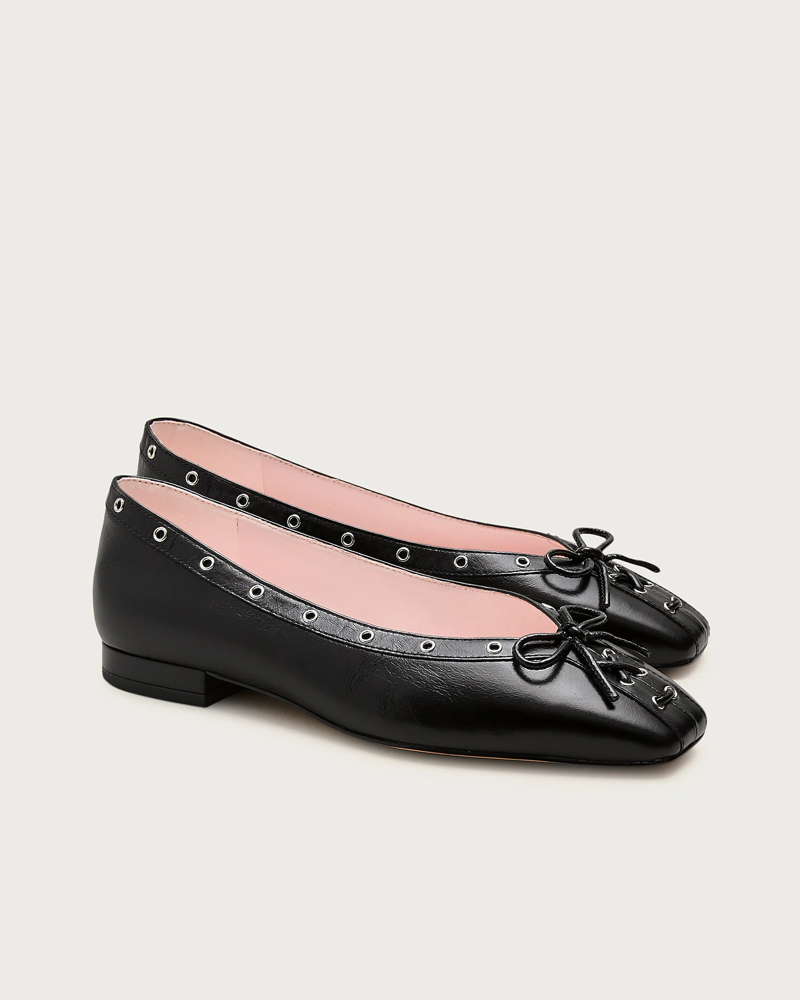 Sophie grommet ballet flats in Italian leather | J. Crew US