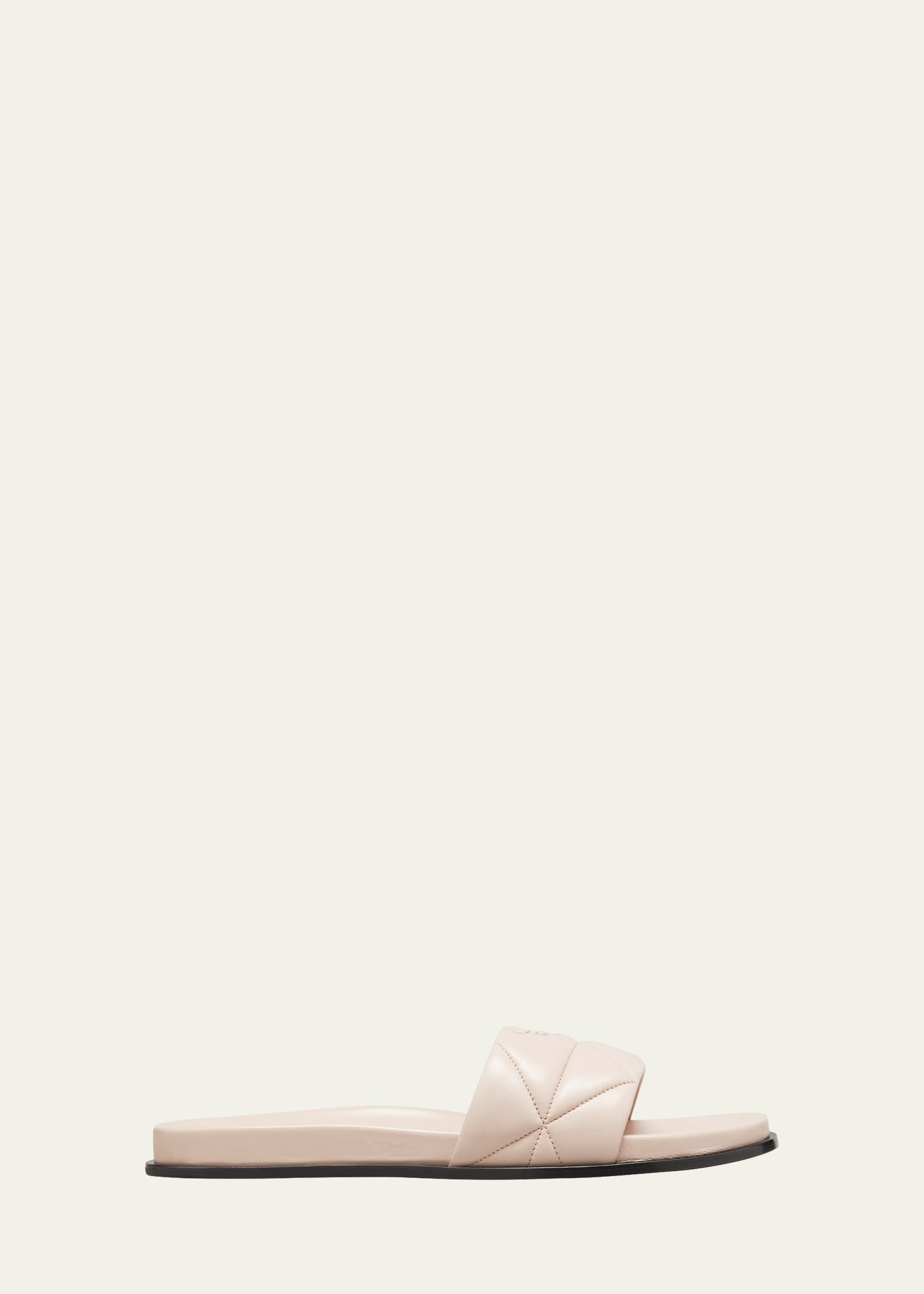 Prada Quilted Leather Pool Sandals | Bergdorf Goodman