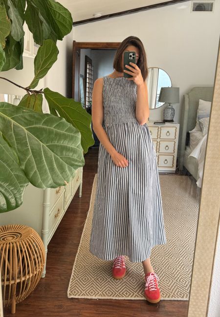 This maxi dress is SO flattering and bump friendly (maybe not the entire way but pretty close). I took my regular size small. Paired with these color happy adidas spezial kicks ❤️

spring dress, heels, sandals, jeans, travel outfit, graduation dress, swim, bathing dress, resort, midi dress, maxi dress, white dress, vacation outfit, spring outfits, summer outfit, classic style, preppy style, elegant style, Tuckernuck, Boden, j.crew, Anthropologie, j.McLaughlin, sezane, hill house home 




#LTKStyleTip #LTKBump #LTKShoeCrush