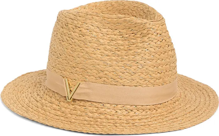 Metallic Lala Straw Panama Hat | Nordstrom Rack