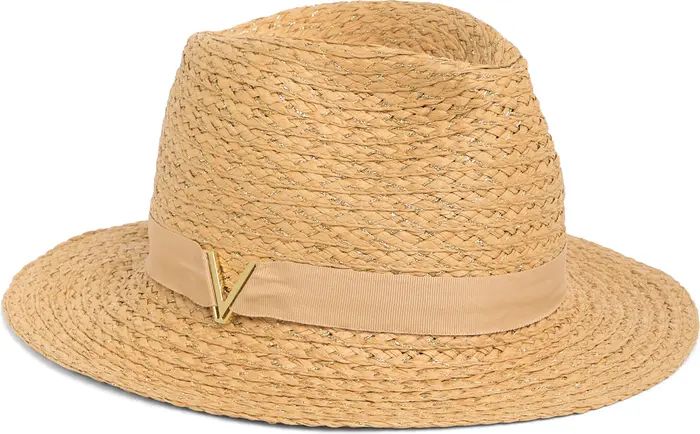 Metallic Lala Straw Panama Hat | Nordstrom Rack