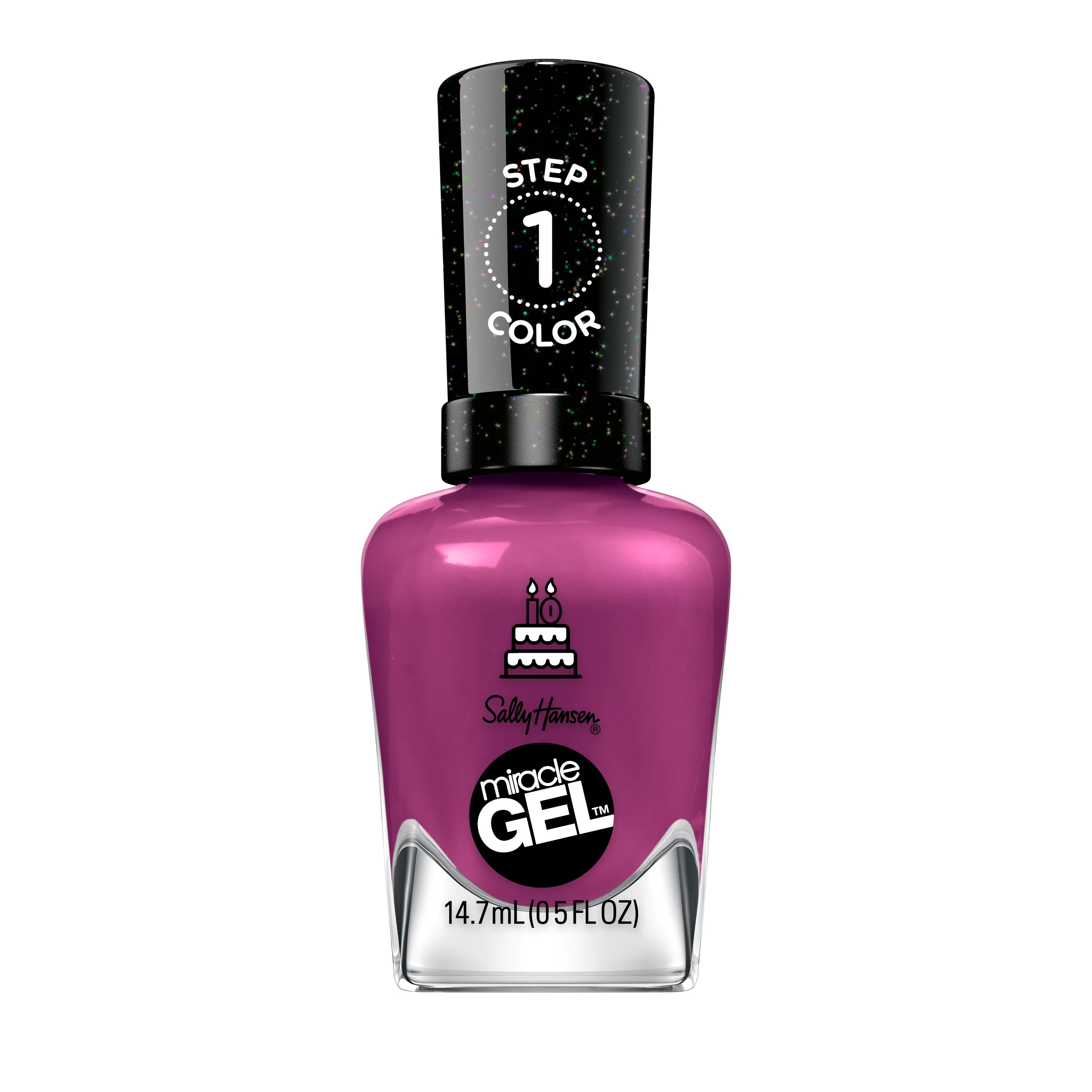 Sally Hansen Miracle Gel Nail Polish, 533 Brewberry, 0.5 fl oz, No UV Lamp Needed | Walmart (US)