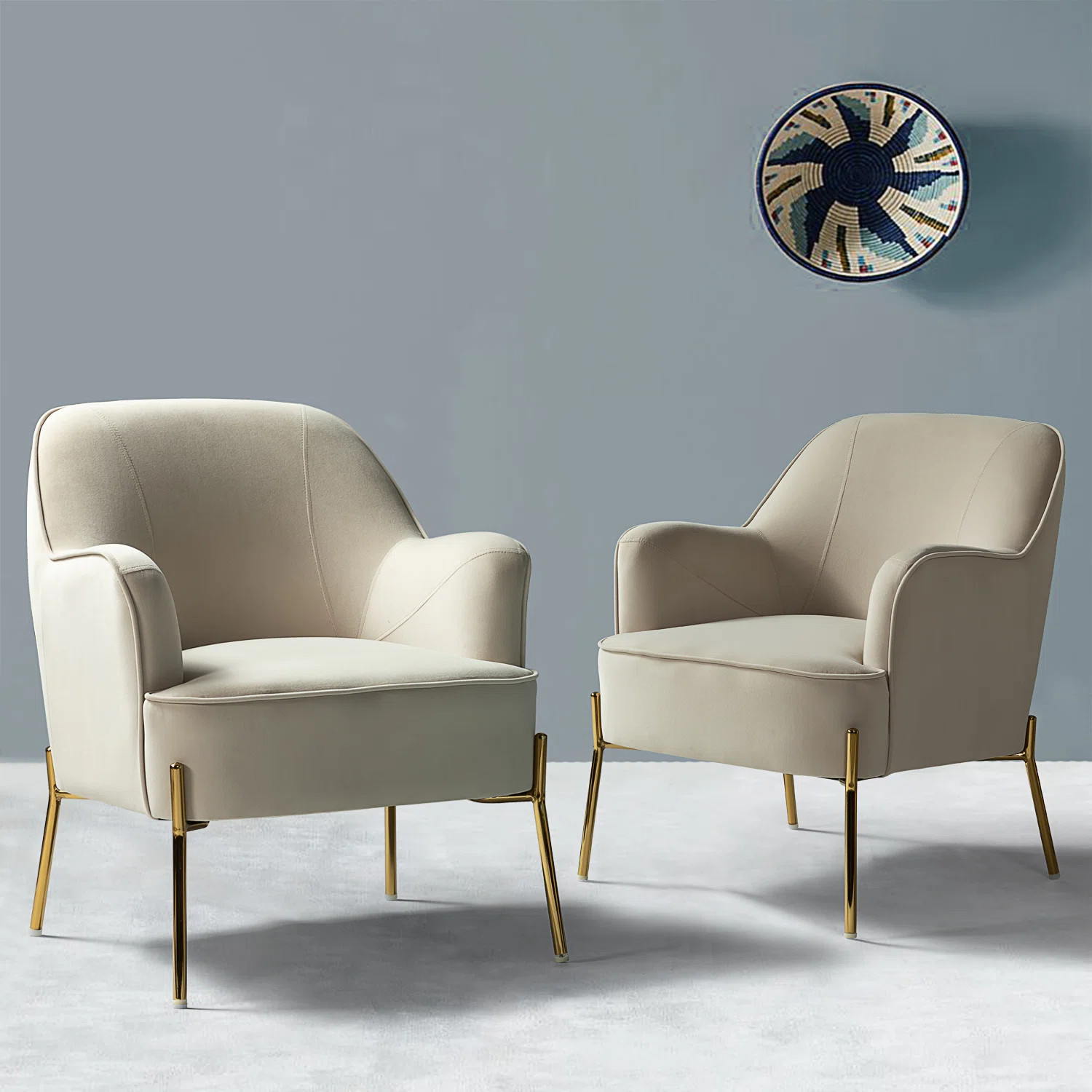Cleo 26" Wide Contemporary Chair with Recessed Arms | Wayfair North America