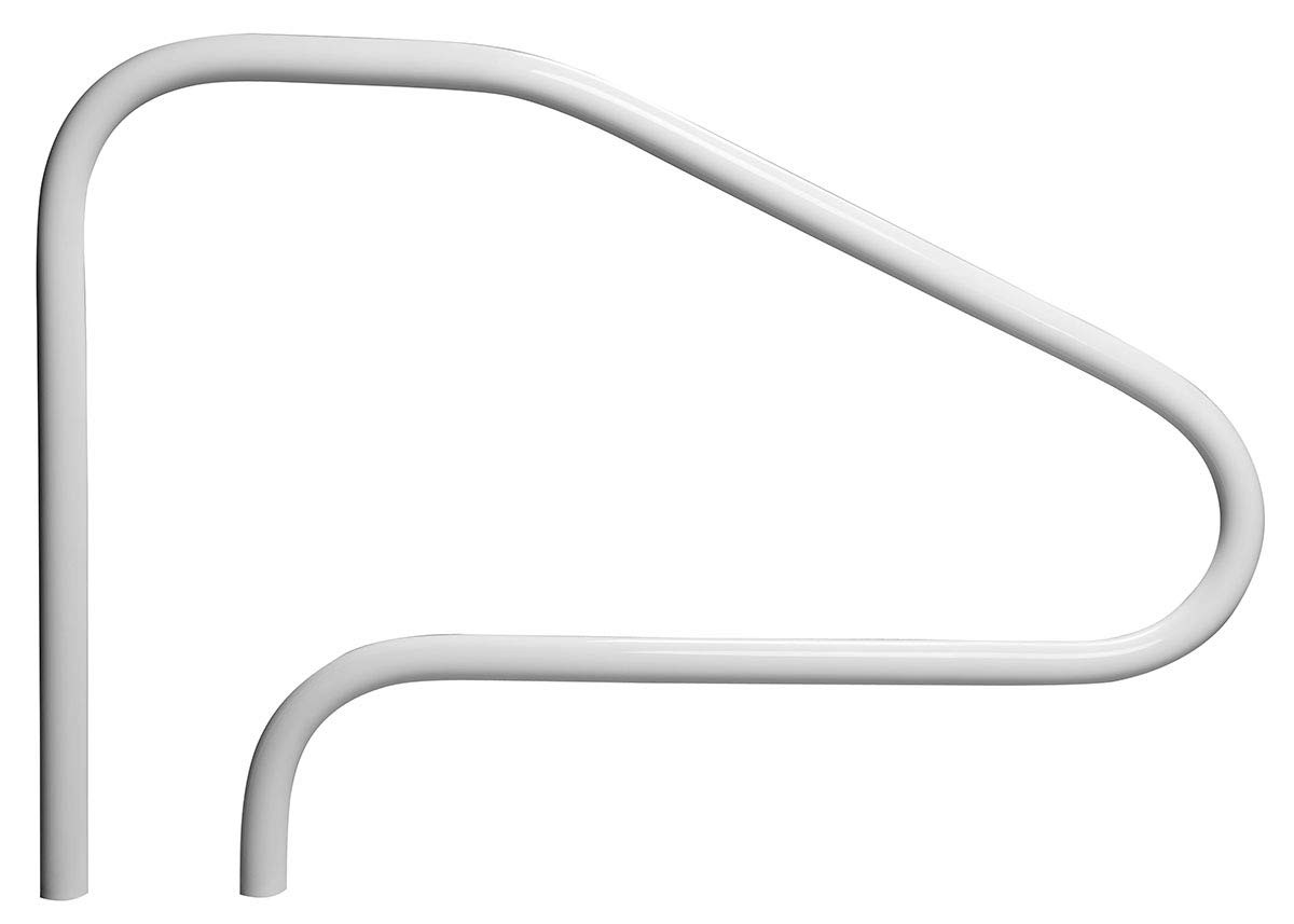 Rust Proof RTD-448 White 4-Bend Return-to-Deck Swimming Pool Handrail - 32" H x 48" W (Matching C... | Amazon (US)