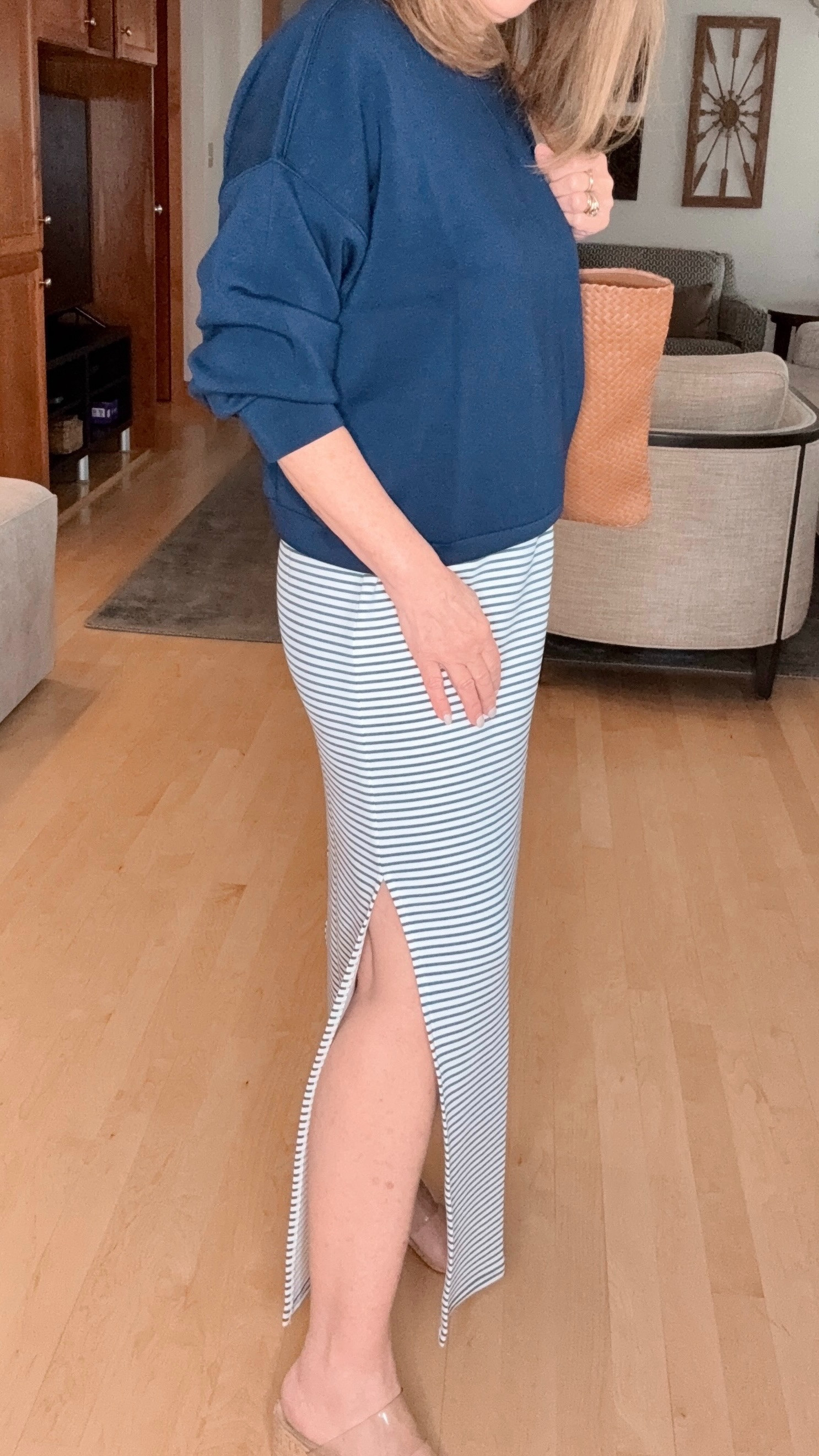 Spanx Air-Essential Maxi Dress and Sweatshirt. This dress is so soft and comfortable and one to wear often. It's also available in several colors.  

 #LTKSpringSale #LTKOver40 #LTKTravel