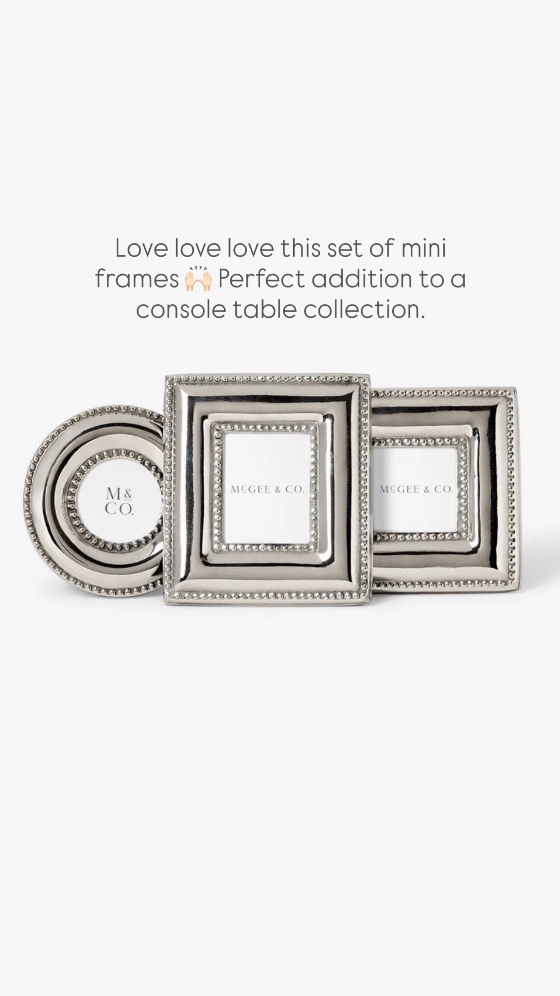 Love love love this set of mini frames 🙌🏻 Perfect addition to a console table collection. 

#LTKmomlife #LTKSeasonal #LTKHome