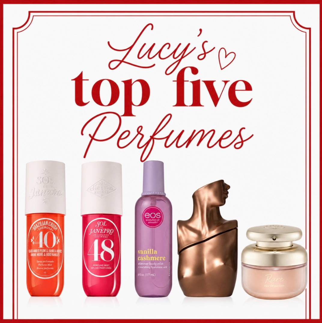 Lucy loves so many perfumes, but these are her top 5!! Have you tried one of these??  

 