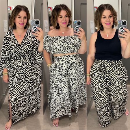 Black and white Target favorites! The dress and pants are specifically plus size from the Ava and Viv line. Wearing all pieces in XXL. Perfect summer outfits and vacation outfits for the plus size girlies! Target outfit, Target finds, plus size outfit, plus size dress, plus size resort wear
5/15

#LTKSeasonal #LTKStyleTip #LTKPlusSize