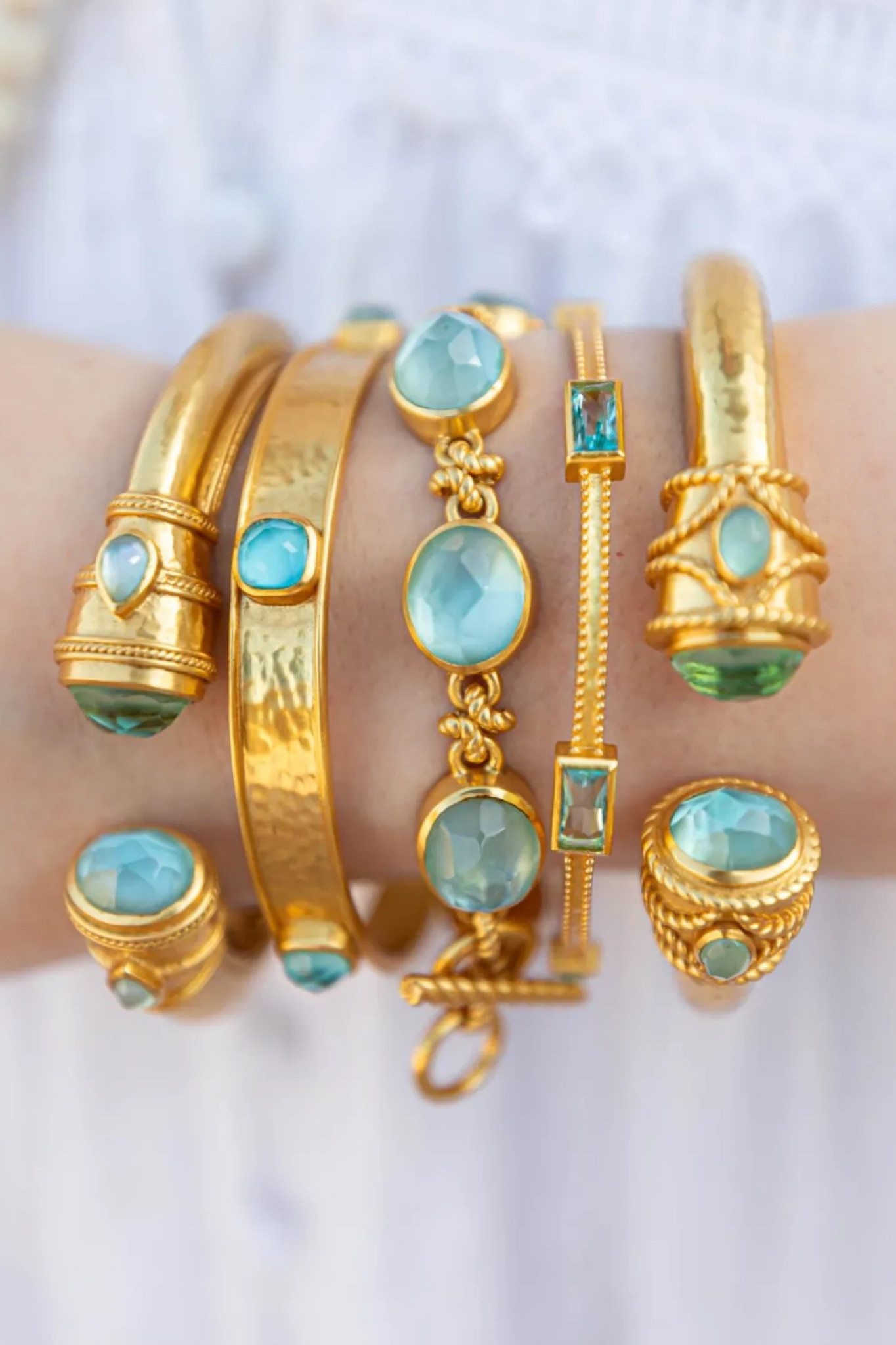 Wearing the colors of the sea for this #endofsummer outfit. #coastalstyle #jewelry #giftideas 

#LTKFallSale #LTKBacktoSchool #LTKCon
