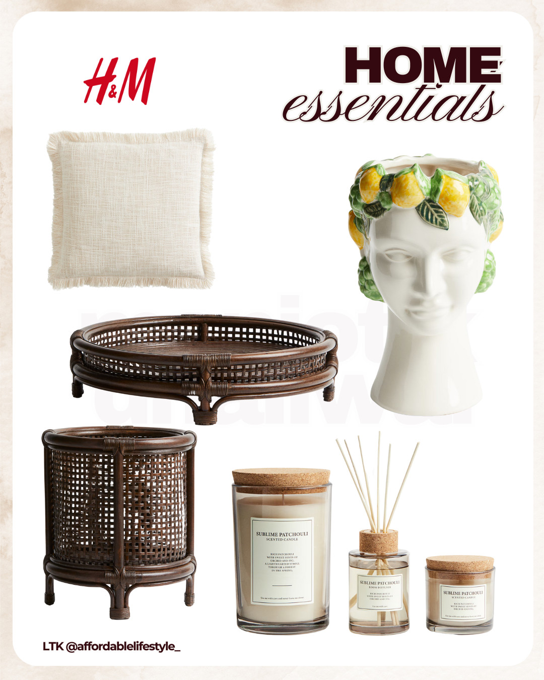 Simple, chic & affordable 🕯️✨ Found the prettiest home decor pieces at H&M — perfect for a cozy refresh! Shop everything via my LTK 💻🛍️ #HomeDecor #HMHome #LTKFinds #BudgetFriendlyStyle #InteriorInspo 

 

#LTKcanada #LTKsale #LTKgiftguide