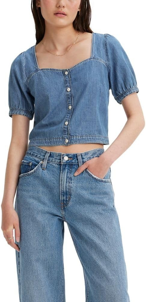 Levi's Women's Simone Short Sleeve Blouse | Amazon (US)