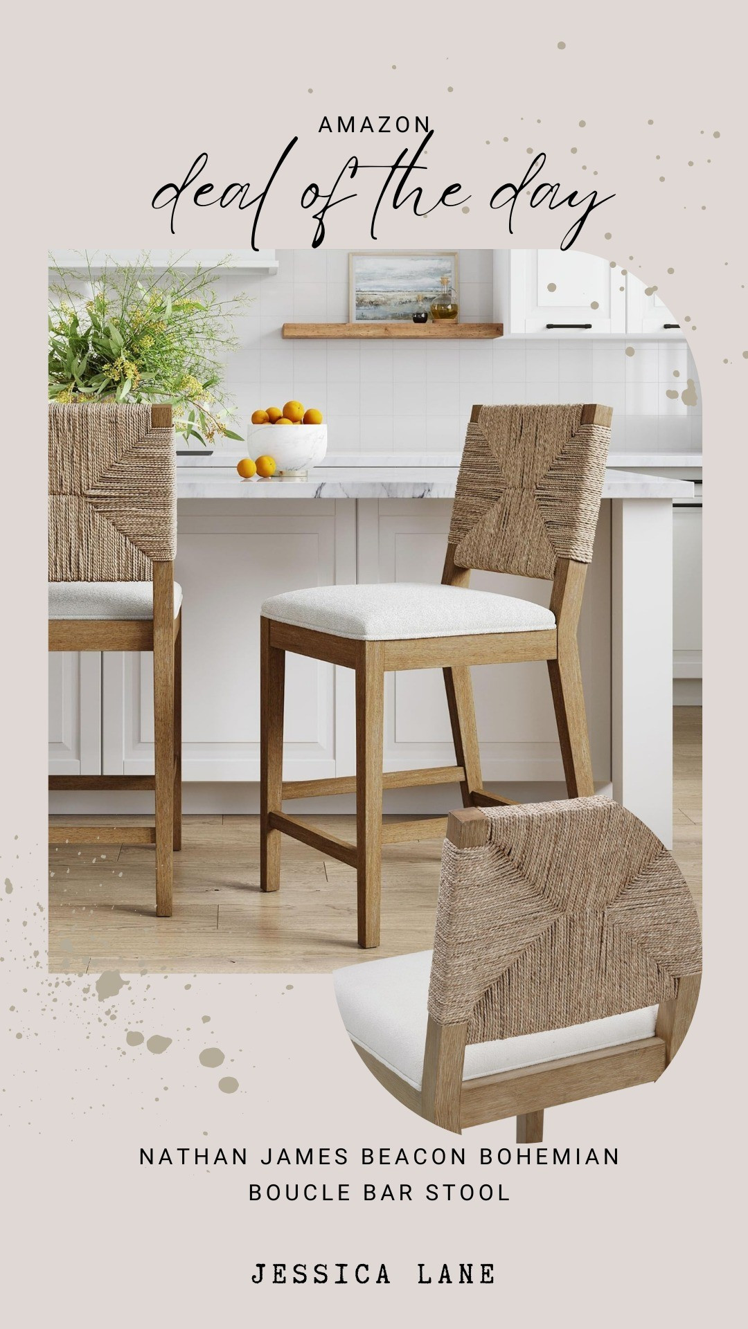 Cozy up to your counter with these textural boucle bar stools. The perfect blend of bohemian warmth and modern design.#barstools #boucle #kitchengoals #counterstools #bohostyle

#LTKHome #LTKSaleAlert