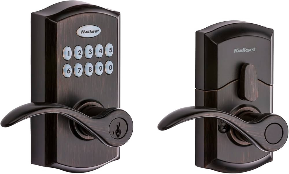 Kwikset SmartCode 955 Pembroke Light Commercial 10-Button Keypad Electronic Lever, Featuring Conv... | Amazon (US)