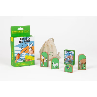 Qubitunes Sounds of the Farm – Screen-Free Kids Audio Sound Game with 3 Play Modes (Ages 3+) | Target
