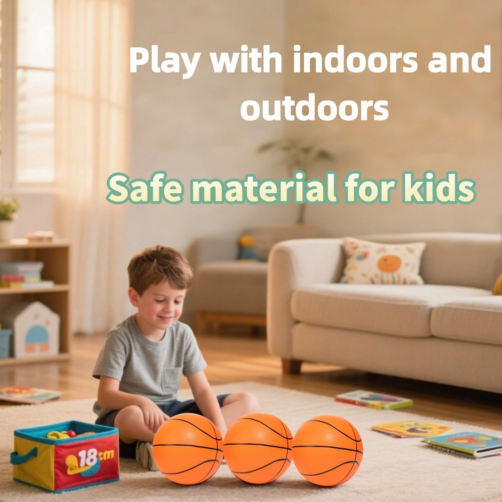 Mini Basketballs 3 Pack - 7inch Small Basketball Size 3 Set with Pump Needle - Ideal for Mini Hoo... | Amazon (US)