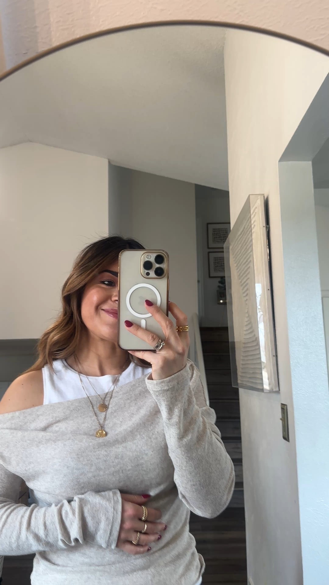 Today’s casual and comfy look! 
Top size XS
Jeans size 24. Currently available in more washes! Use code CHICTALKCH25. Thi code works in sale items too! 

My jewelry is. Y Miranda Frye. Use code CAROLINA10 for 10% off your purchase! 

#LTKFindsUnder100 #LTKootd #LTKFindsUnder50