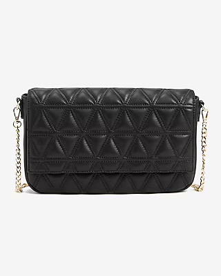 Triangle Quilted Crossbody Bag | Express