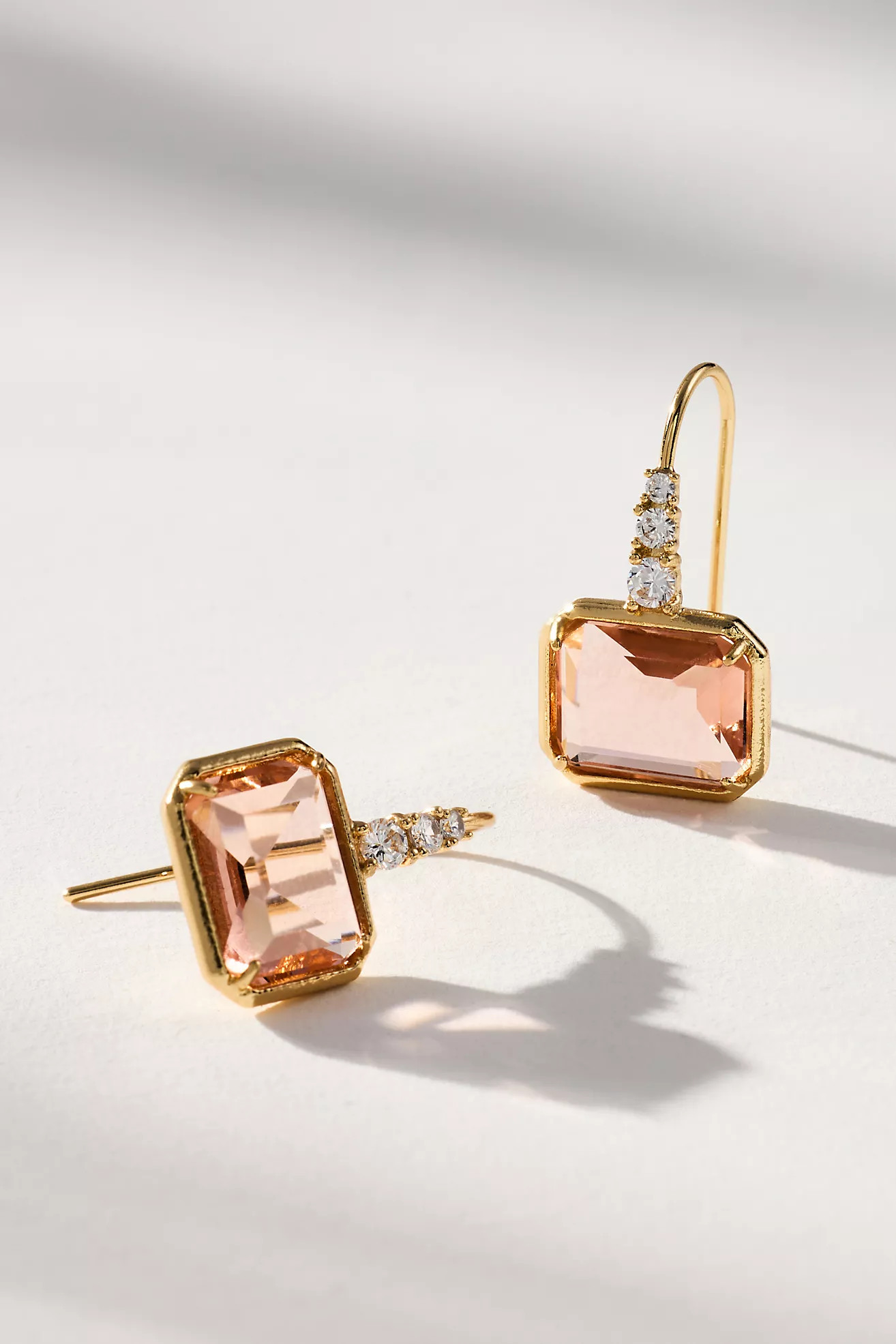 Faceted Stone Drop Earrings | Anthropologie (US)