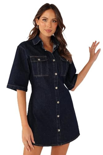Rev Mini Dress - Dark Denim M | Amazon (US)
