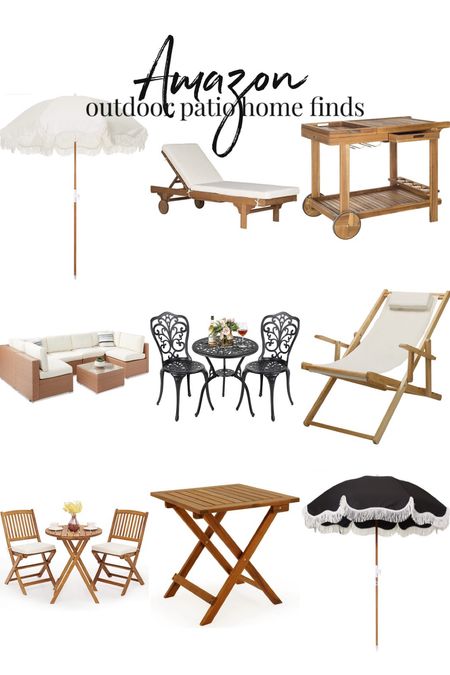 Affordable, trendy outdoor patio furniture finds from Amazon. Neutral and stylish—add pillows and rugs for color or keep a monochrome look. Works for whatever your style. Amazon home.

#LTKFind #LTKhome