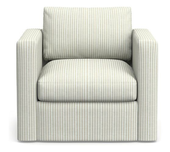 Jake Slipcovered Outdoor Lounge Chair | Pottery Barn (US)