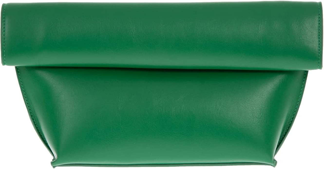 JNB Faux Leather Oversize Foldover Clutch | Amazon (US)