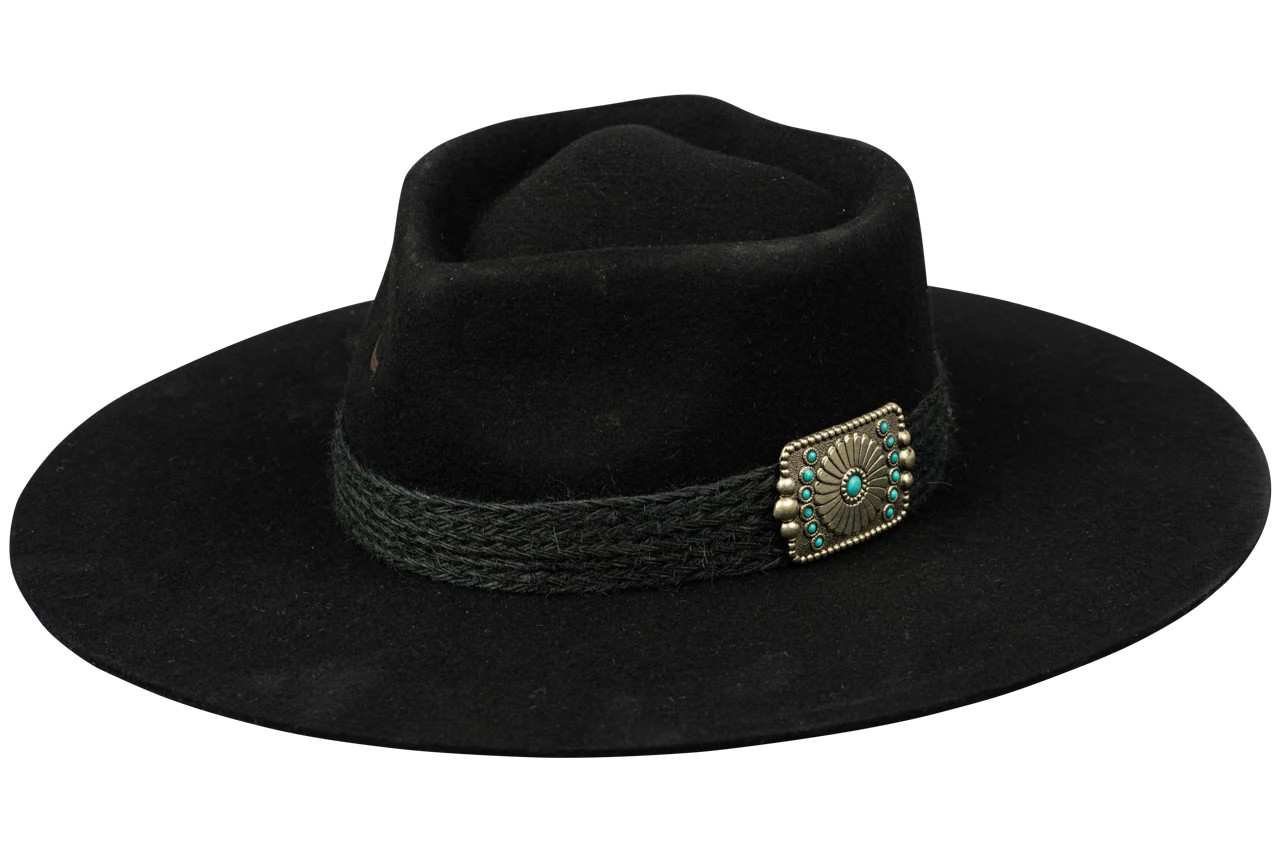 Charlie 1 Horse Black Fling Western Hat | Pinto Ranch | Pinto Ranch