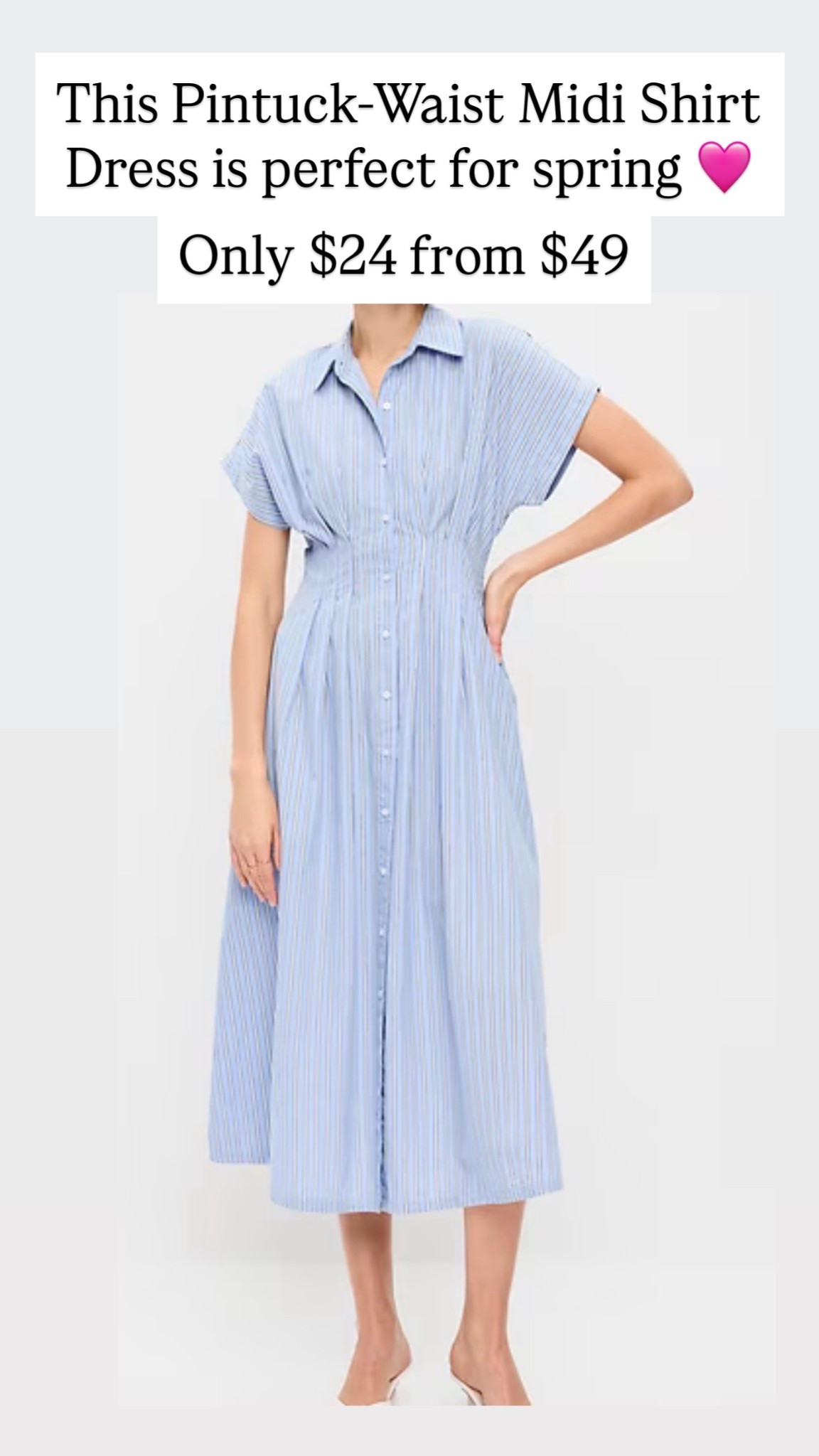 I love this pretty pintuck spring dress that’s on SALE 

#LTKSaleAlert