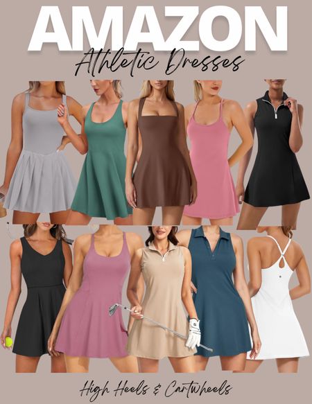 Lots of athletic dresses on Amazon. These come in lots of colors and many have built in shorts underneath

#LTKFindsUnder50 #LTKFitness