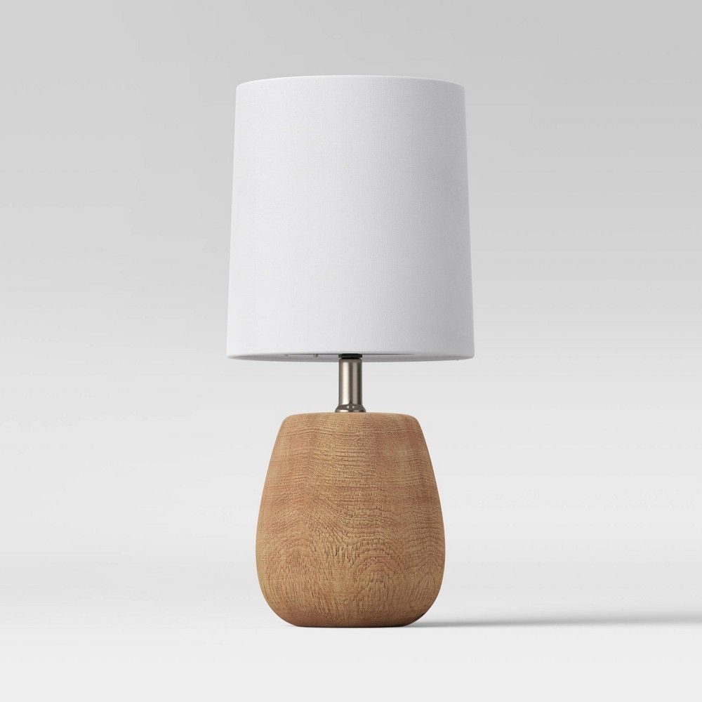 Polyresin Wood Accent Lamp Natural Oak (Includes LED Light Bulb) - Threshold | Target