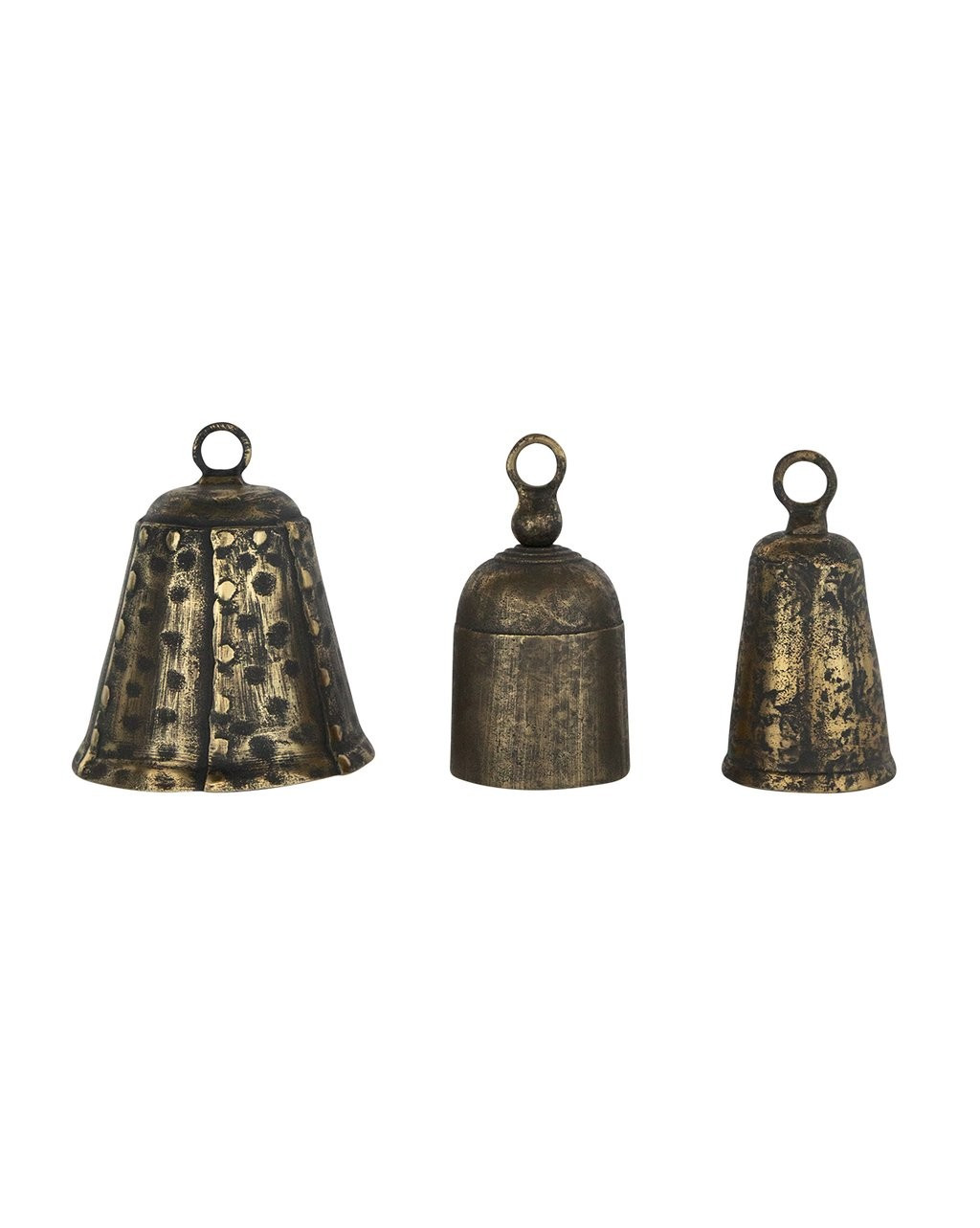 Aged Brass Bells (Set of 3) | McGee & Co.