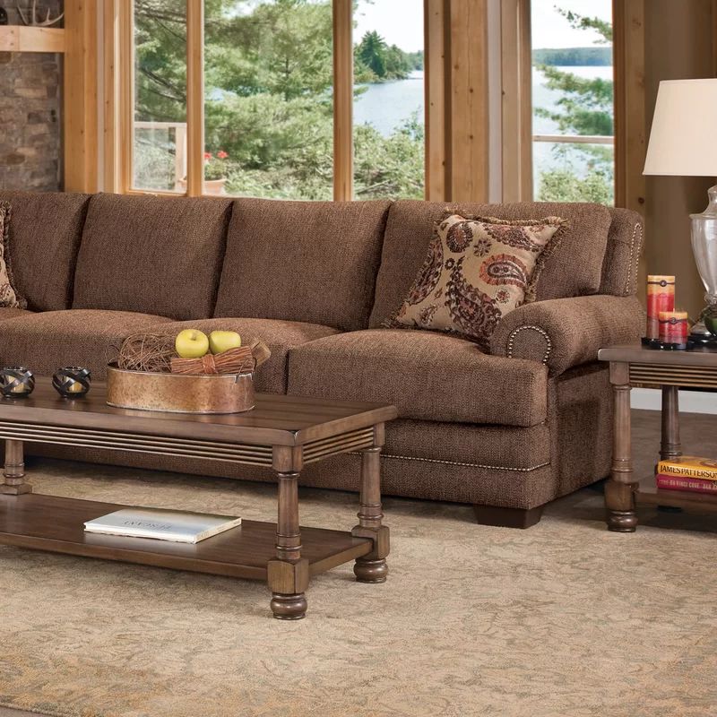 Three Posts™ Galion 120" Left Hand Facing Sectional | Wayfair North America