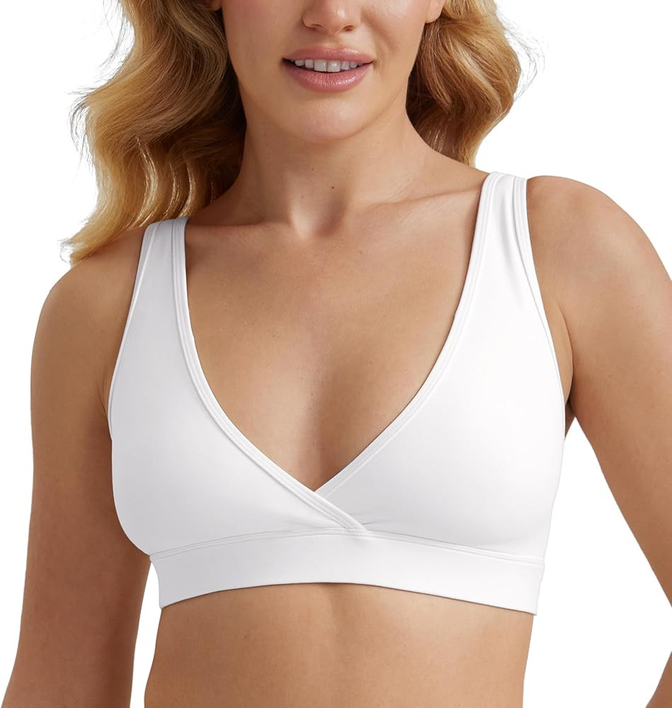 CRZ YOGA Butterluxe Maternity Nursing Bras for Women Crossover Wireless Sleep Breastfeeding Loung... | Amazon (US)