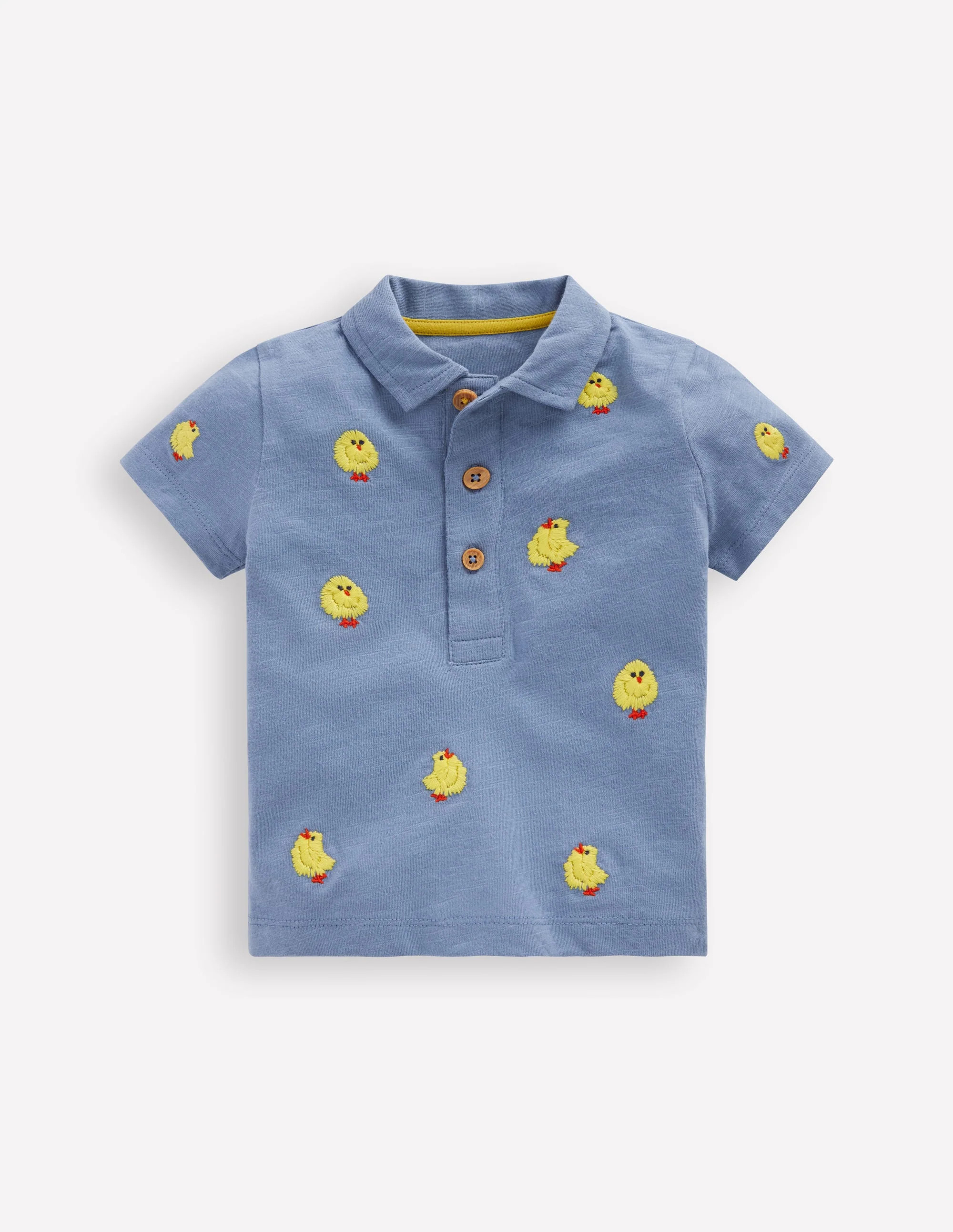 Embroidered Polo-Light Blue Fluffy Chicks | Boden (US)