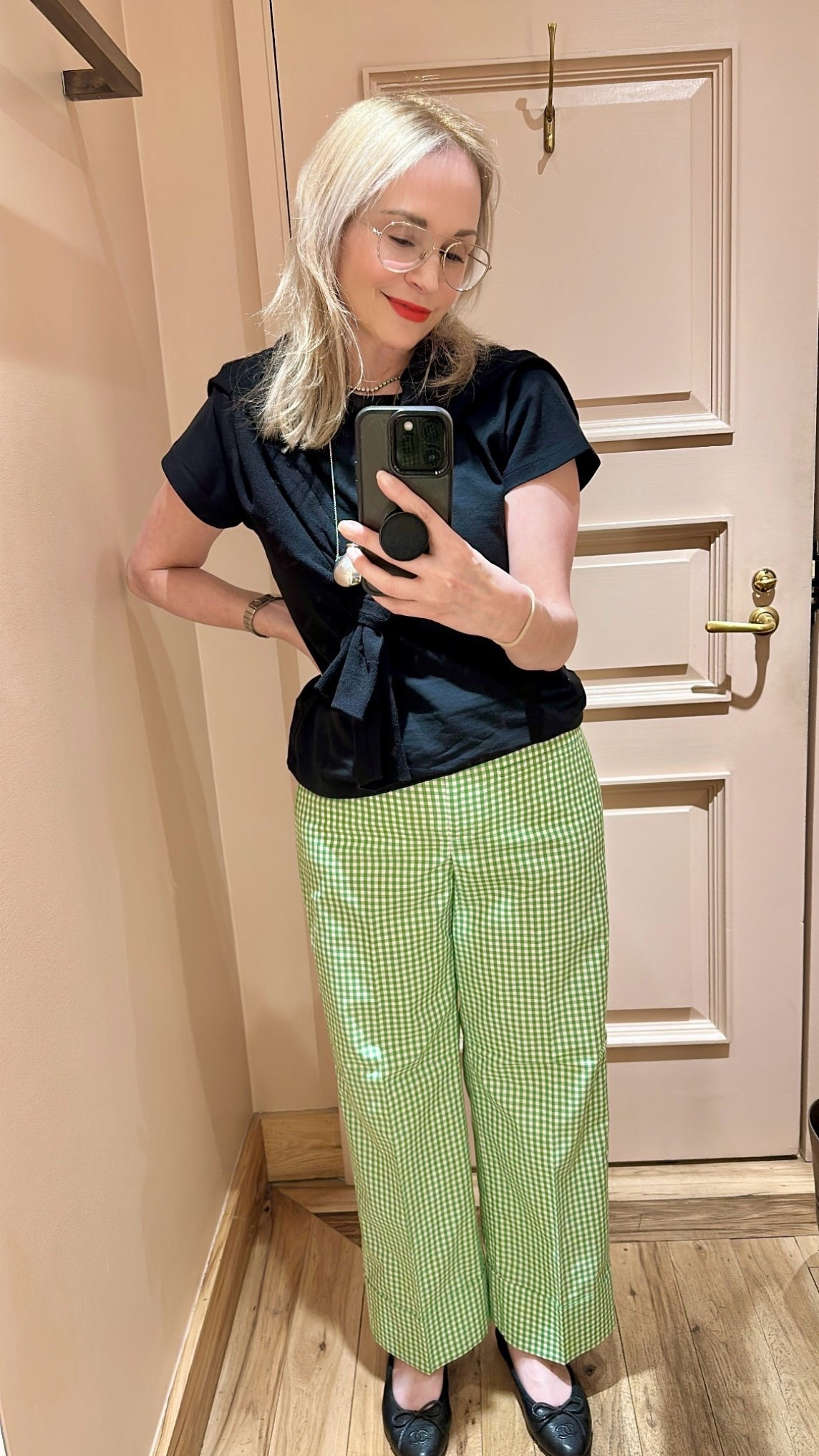 Sized up in the pants. Wearing a six.  Featherweight cardi in medium (sized up) and boyfriend jersey tee.

#LTKWorkwear #LTKootd #LTKPetite