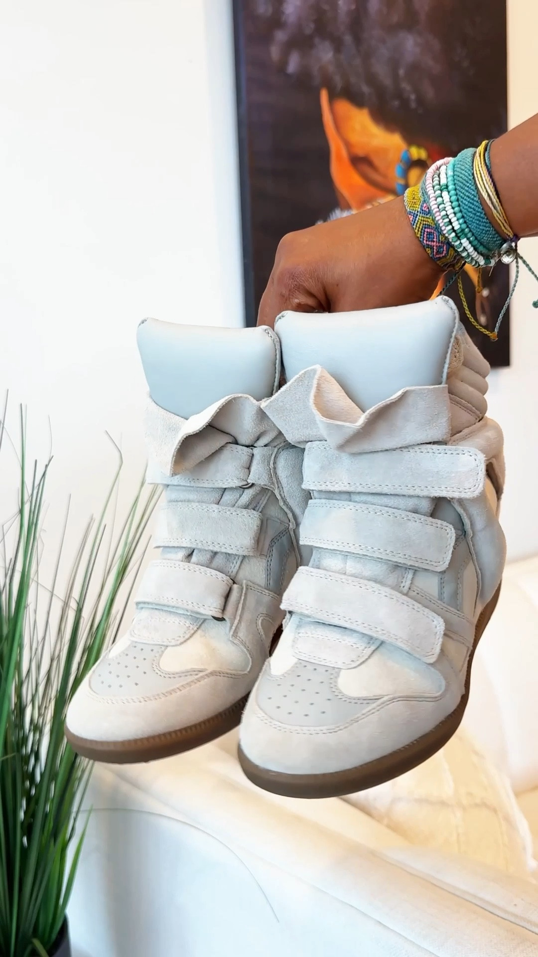 comfort + style! #isabelmarant wedge sneakers is everything!

For sizing reference: ftts | wearing size 8

Disclaimer: Few left🙏🏾🥹 sharing lookalikes!
.
.
.
#outfitinspo #traveloutfit #comfywear #travelinstyle #flyageless #midlife #fallstyle #falltrends #fashionover40 #stylereel #ootd #wedgesneakers #unboxing #xojalonda

#LTKShoeCrush #LTKNYFW #LTKOver40