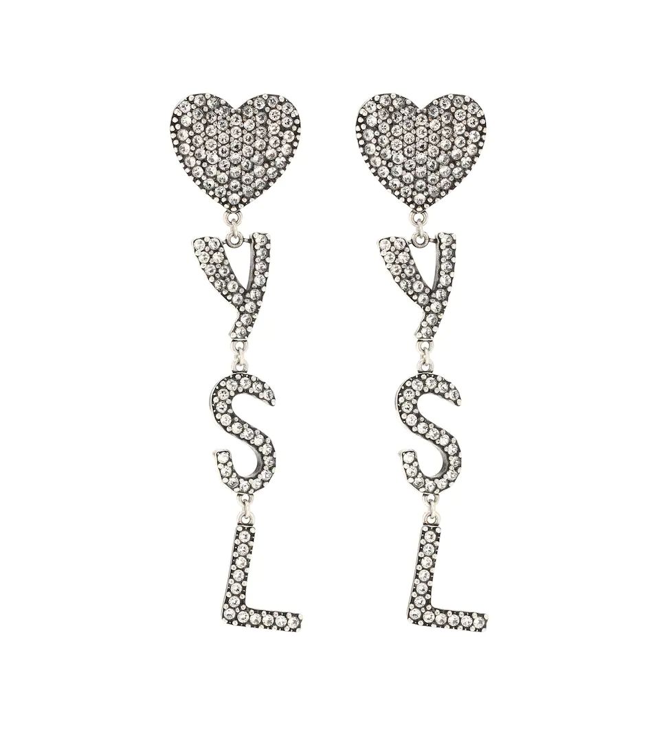 YSL Heart embellished earrings | Mytheresa (US/CA)