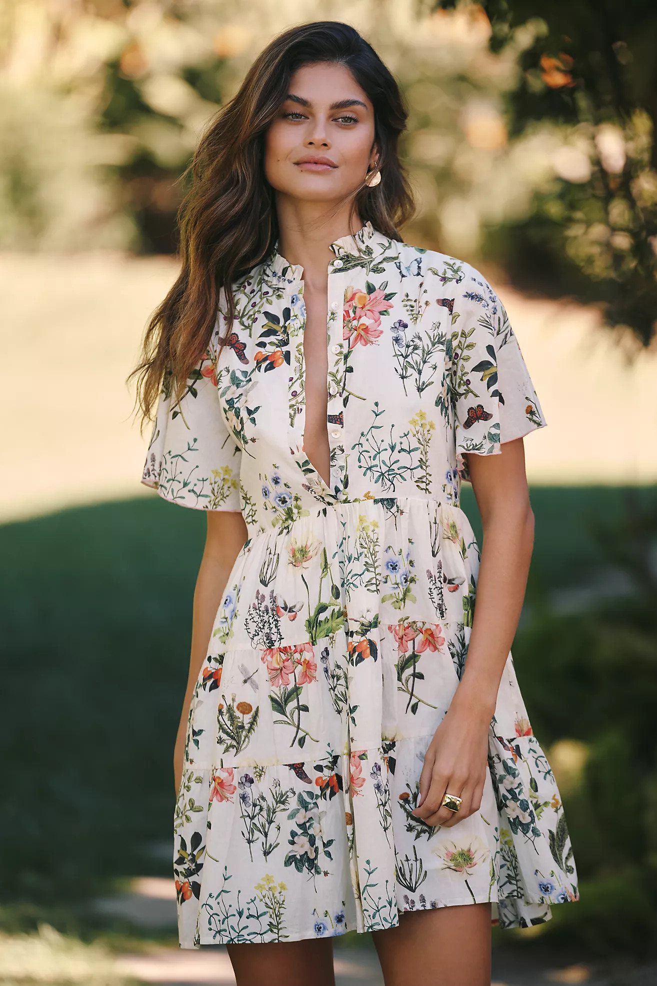 Ro's Garden Vibeka A-Line Mini Dress | Anthropologie (US)
