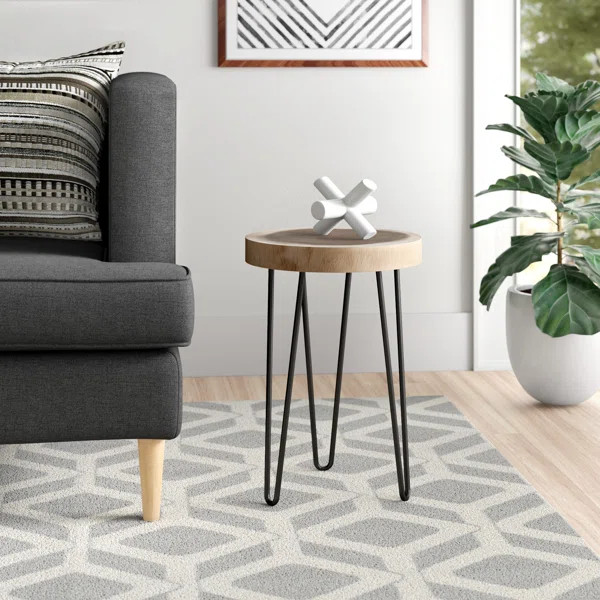 Amarian 19'' Tall Solid Wood 3 Legs End Table | Wayfair North America