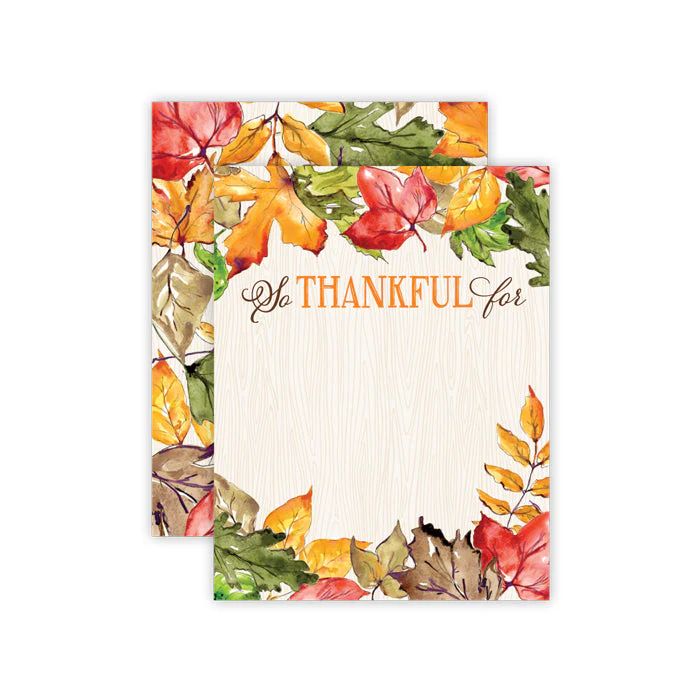Fall Leaves Thankful For Cards | Rosanne Beck Collections