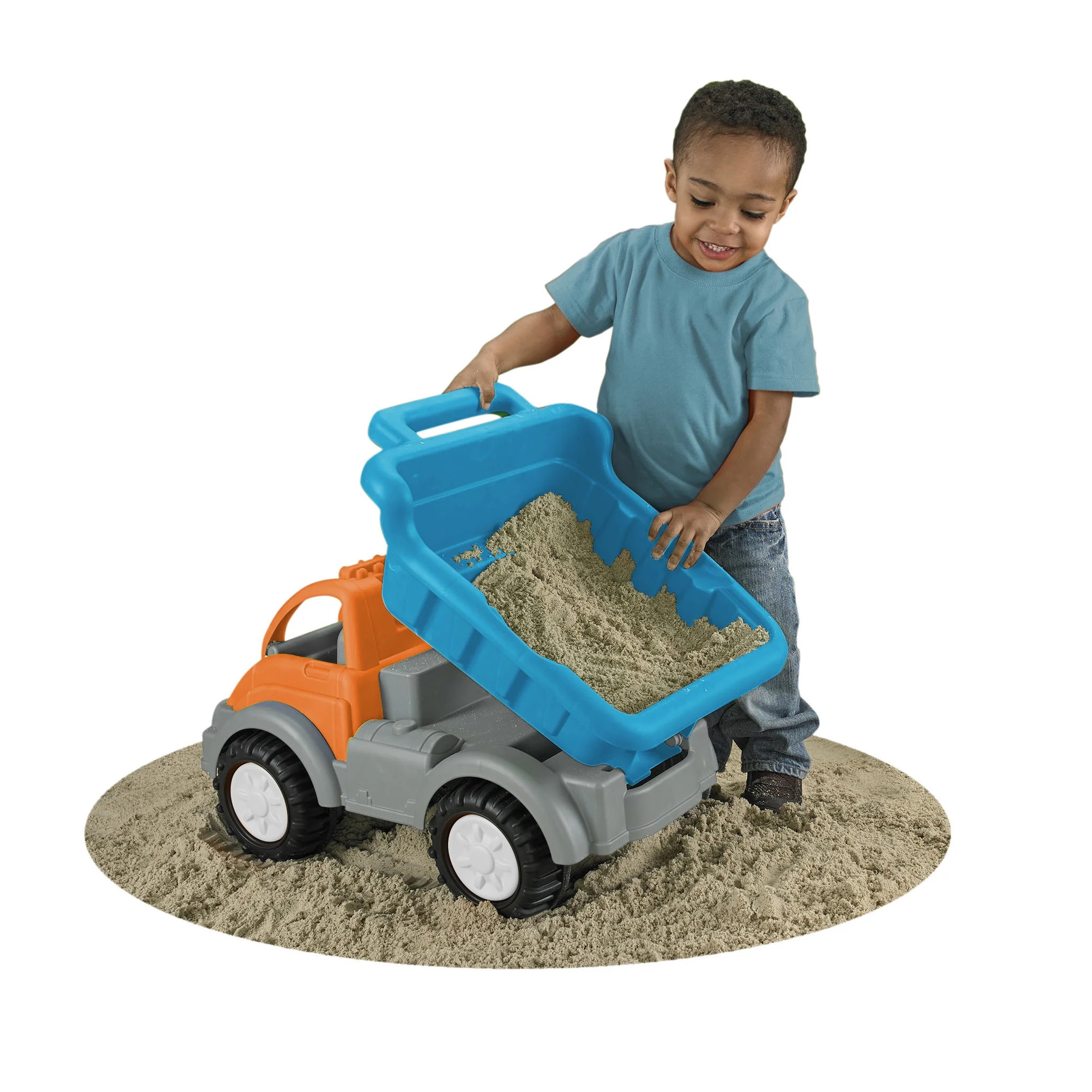 American Plastic Toys Gigantic Dump Truck with Tilting Truck Bed for Indoors & Outdoors, Ages 2+ | Walmart (US)