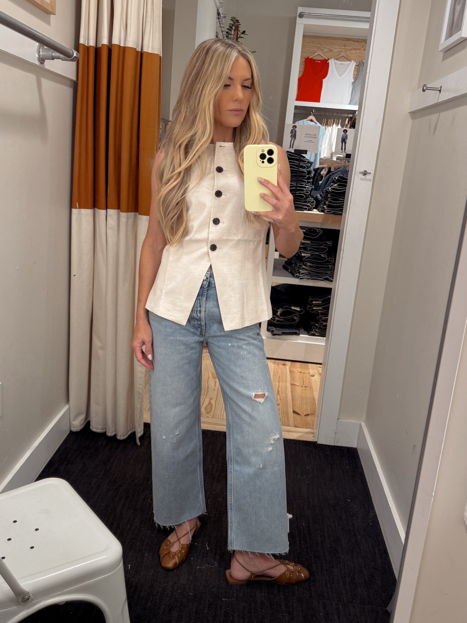 My favorite outfit I’ve put on in a long time. This vest has the perfect amount of structure to flatter in all the right places while still feel casual and effortless. The jeans speak for themselves, butter soft and perfectly chic. 

#LTKStyleTip #LTKautumn #LTKFindsUnder100