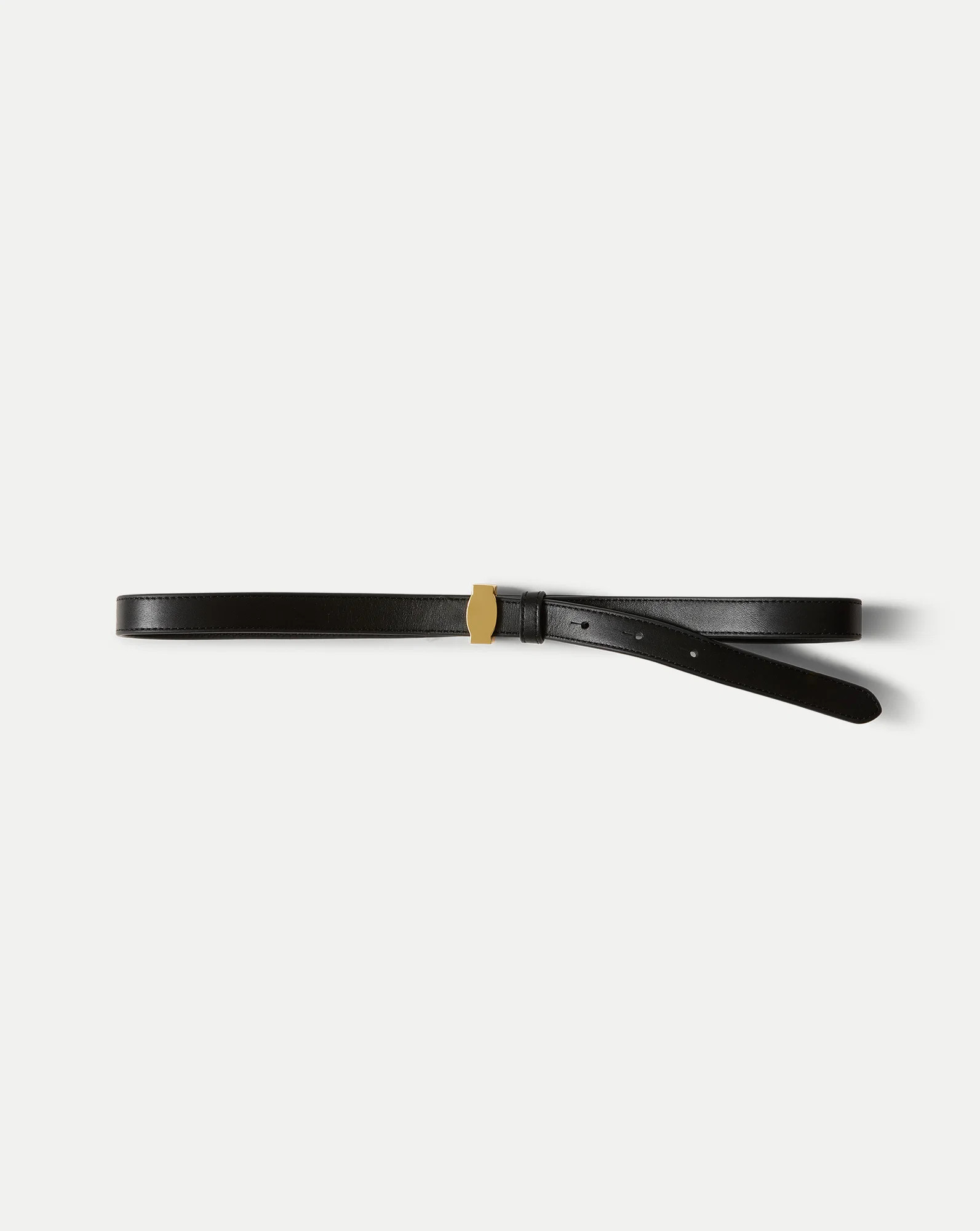 Dash Thin Leather Belt in Black | Veronica Beard | Veronica Beard UK