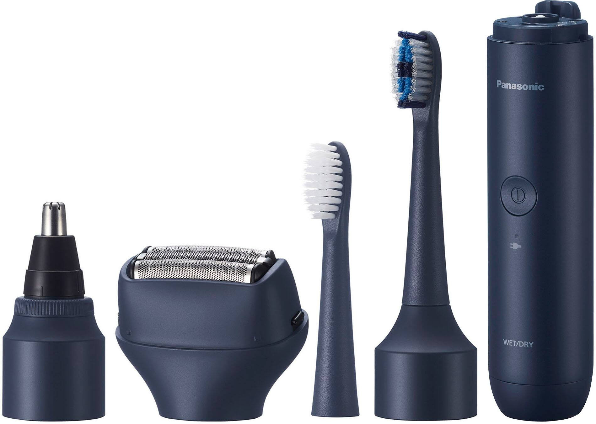 Panasonic MultiShape Pristine Kit All in 1 Rechargeable Wet/Dry Electric Shaver Kit Navy ER-PRIST... | Best Buy U.S.
